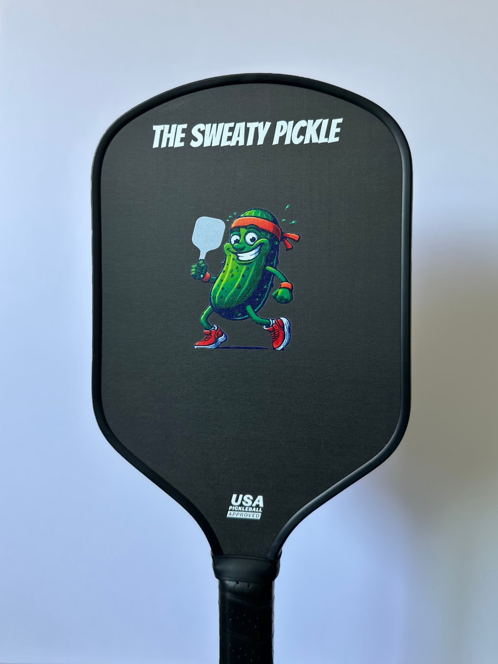 Carbon Fiber Pickleball Paddle Graphic Front of paddle video - The Sweaty Pickle