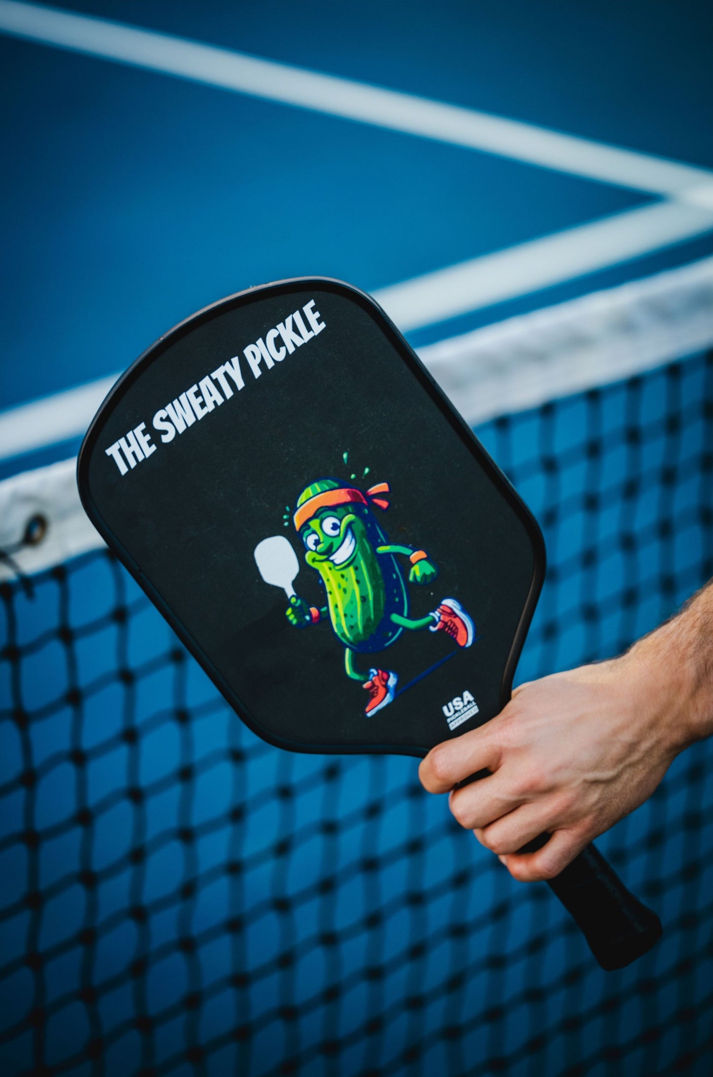 Live Action Pickleball Paddle on court